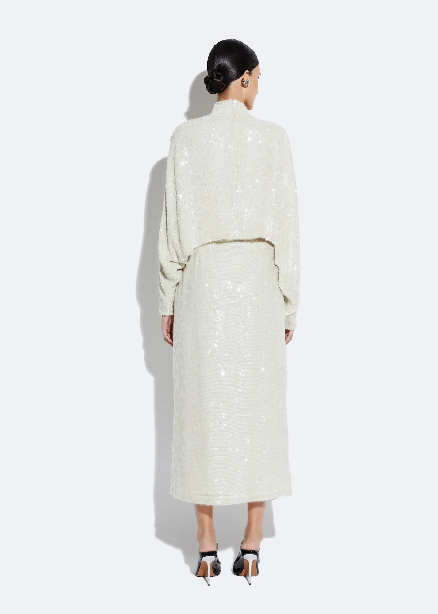 Sequin High Waist Skirt