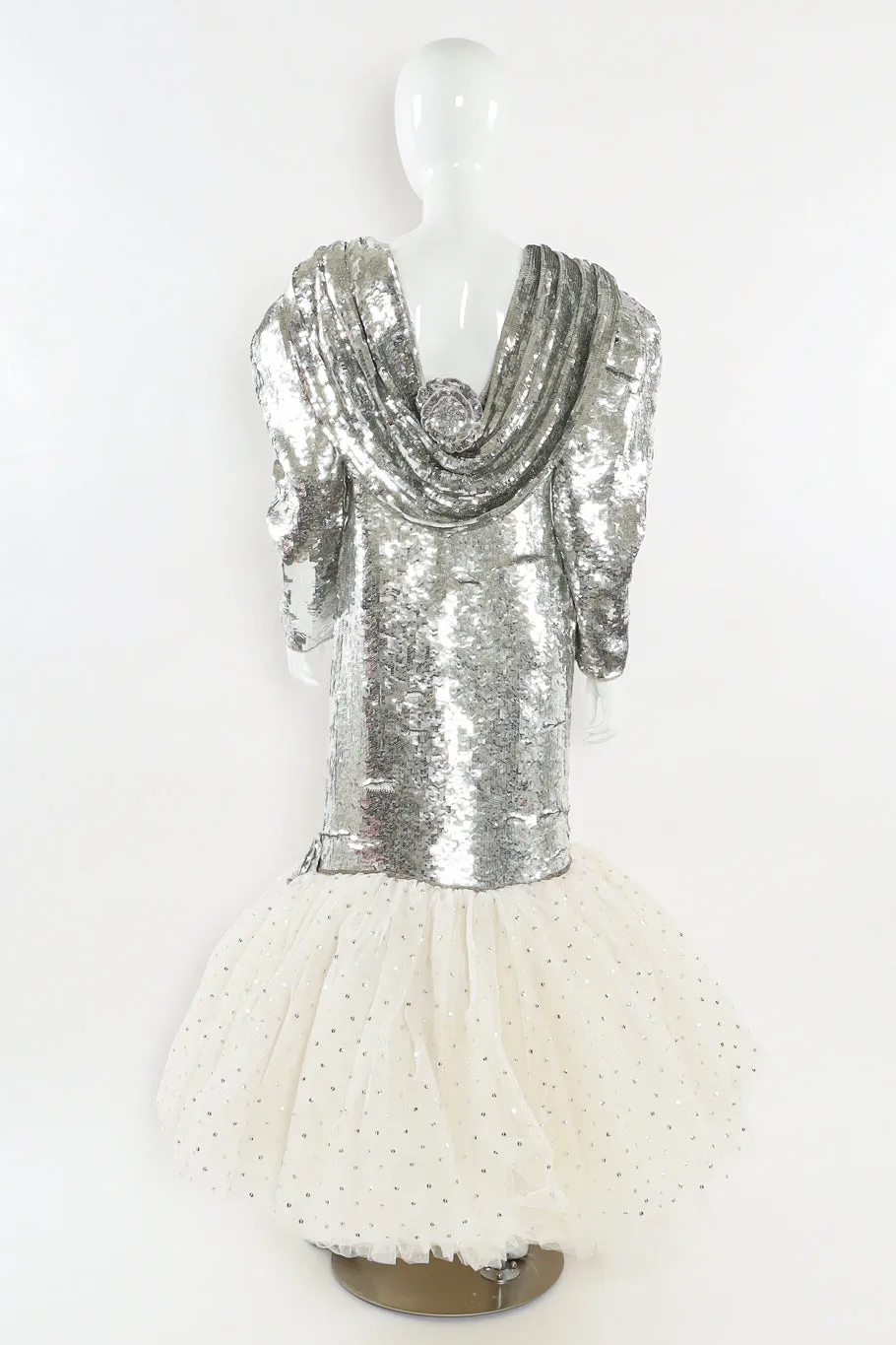 Sequin Tulle Mermaid Gown