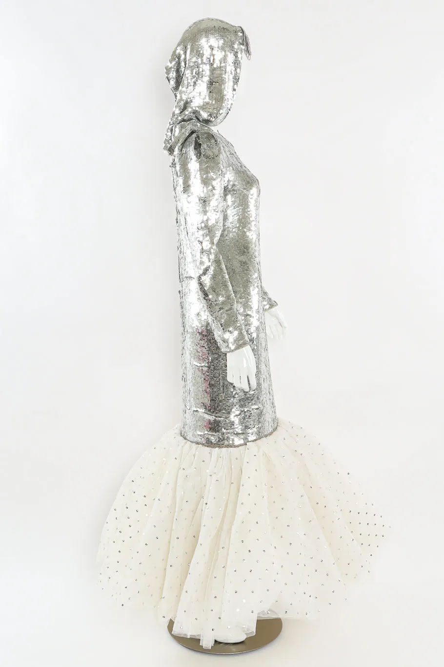 Sequin Tulle Mermaid Gown