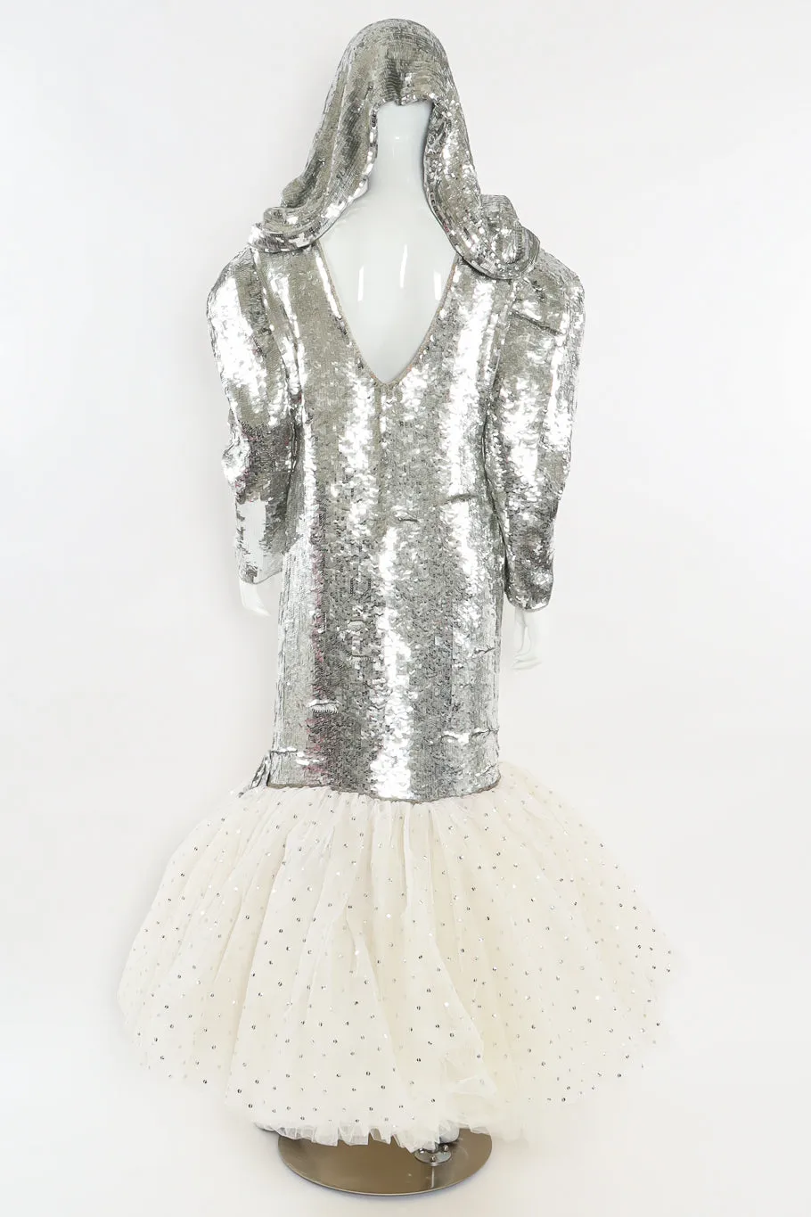 Sequin Tulle Mermaid Gown
