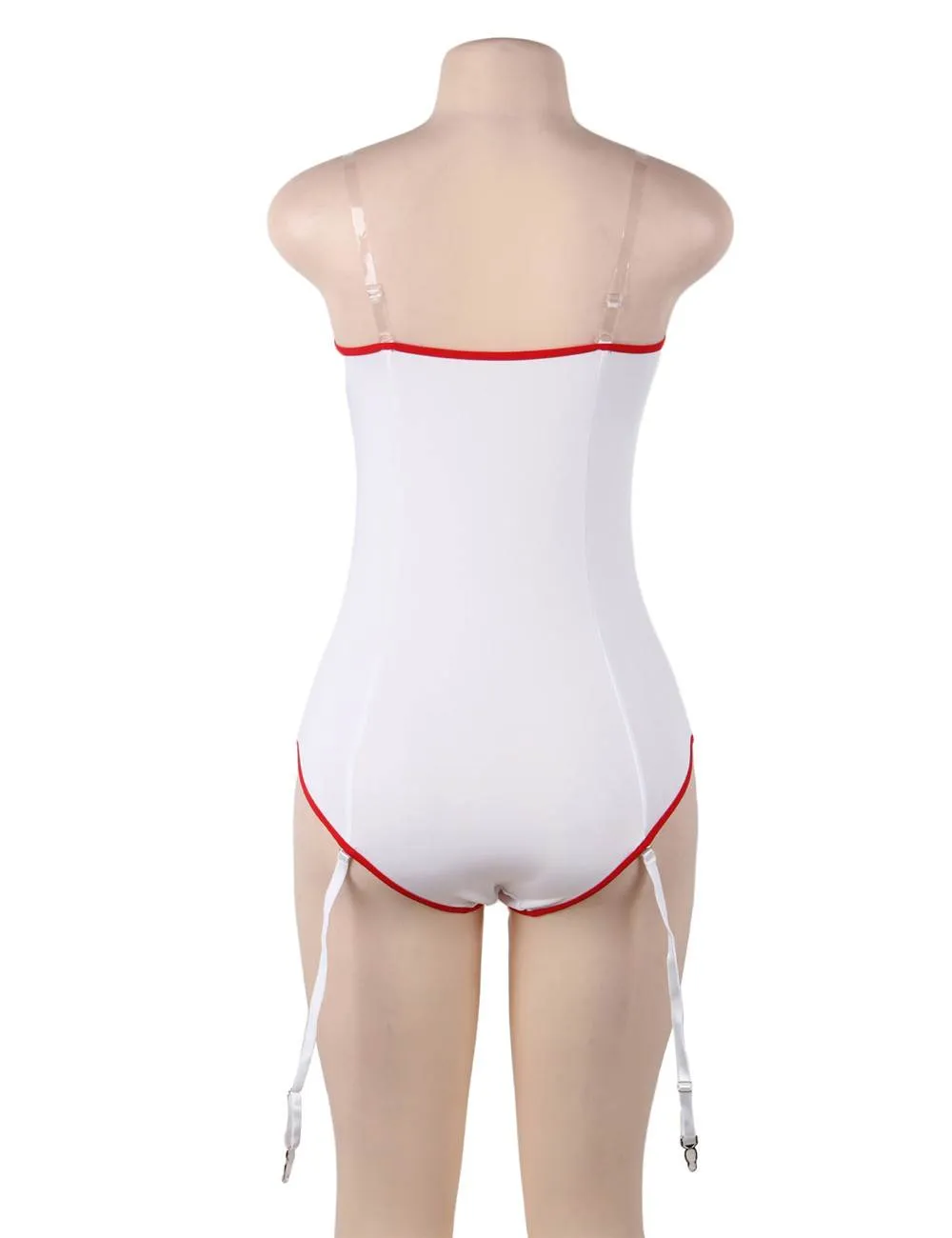 Sexy Off The Shoulder Nurse Costume Teddy