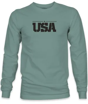 Shelby USA Long Sleeve Tee - SeaFoam