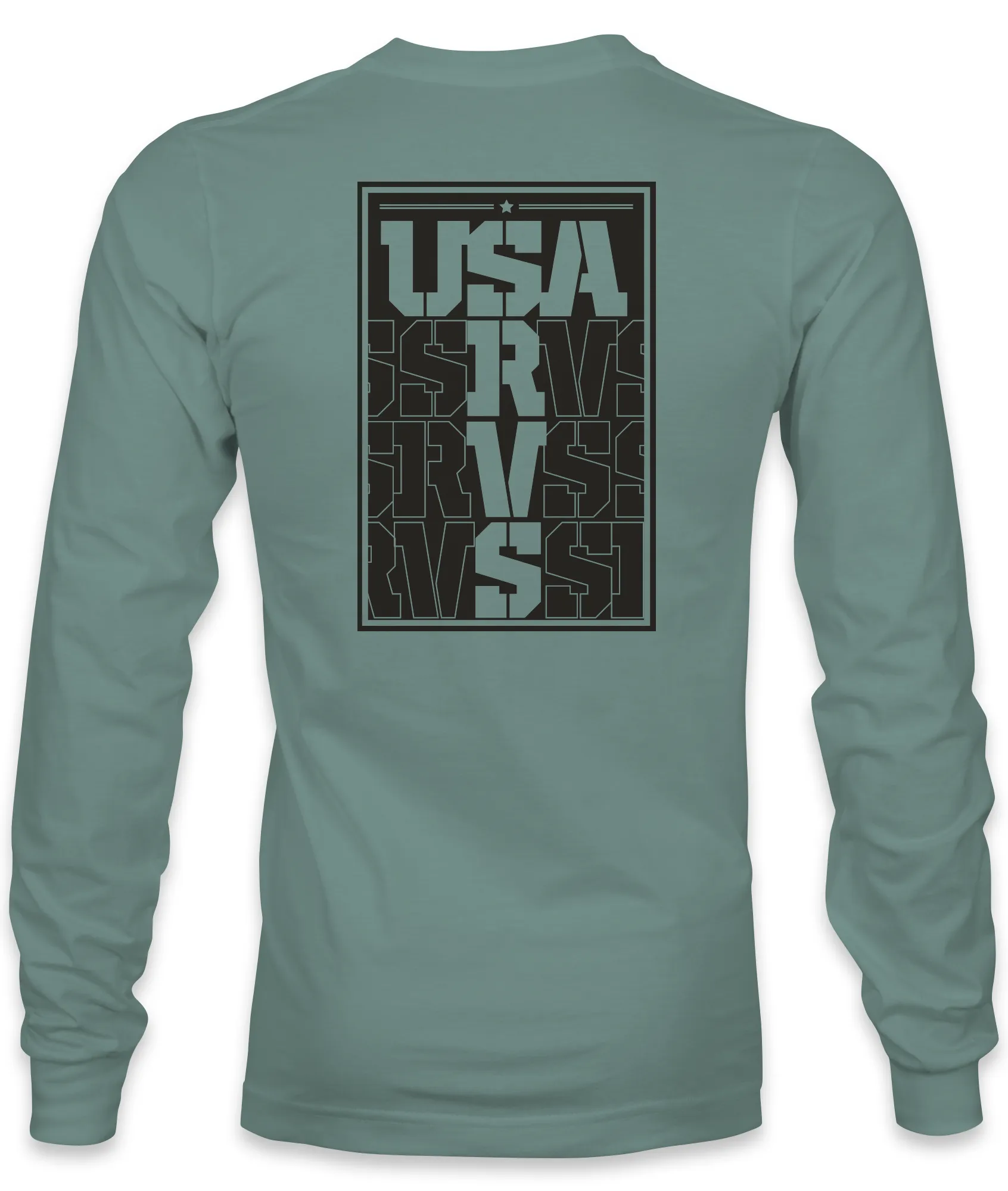 Shelby USA Long Sleeve Tee - SeaFoam