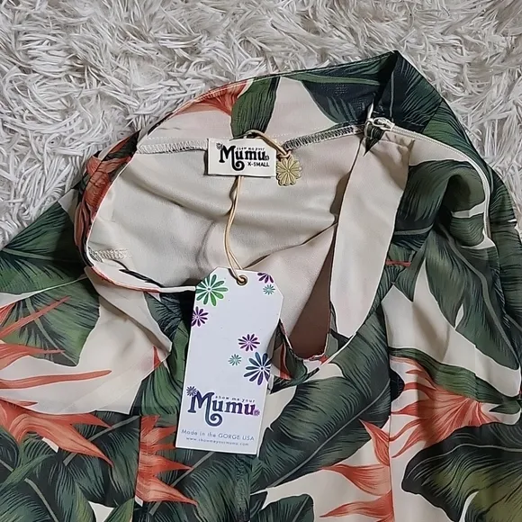 Show Me Your Mumu Princess Di Maxi Skirt Paradise Found Tropical XS New NWT