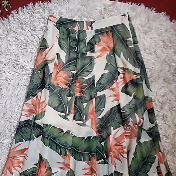 Show Me Your Mumu Princess Di Maxi Skirt Paradise Found Tropical XS New NWT