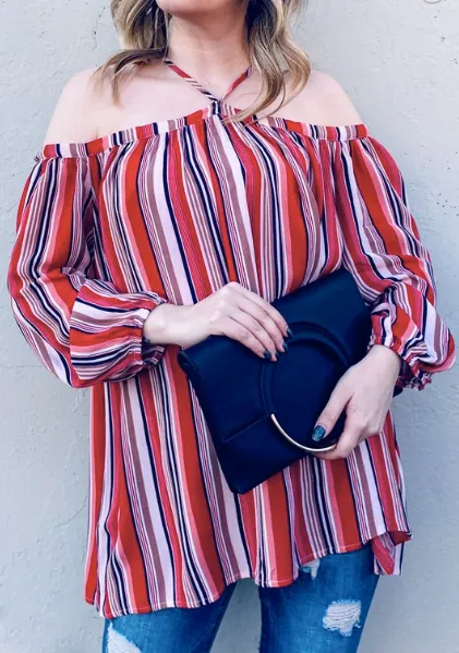 Sierra Off the Shoulder Top (Red)