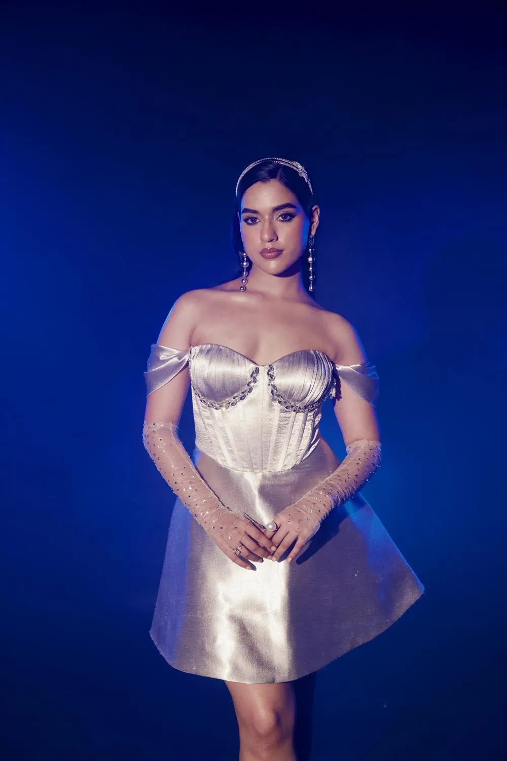 Silver Corset Dress