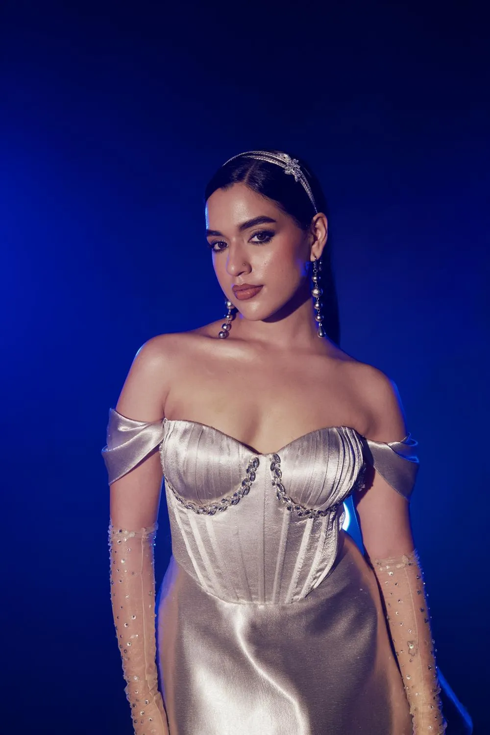 Silver Corset Dress