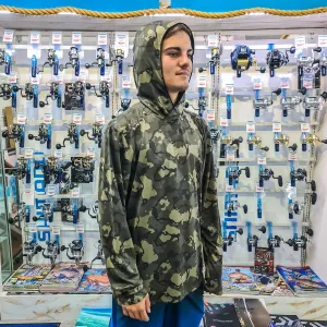 Simms Mens Solarflex Guide Hoody - Regiment Camo Olive Drab