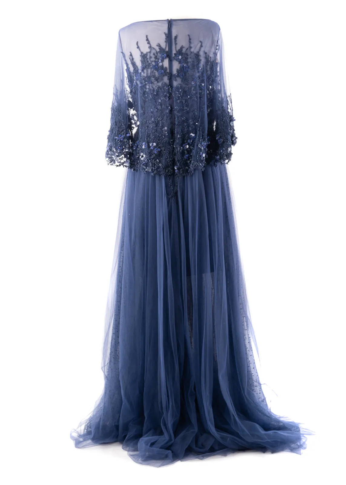 SK • Classic Gown with Cape Sleeves