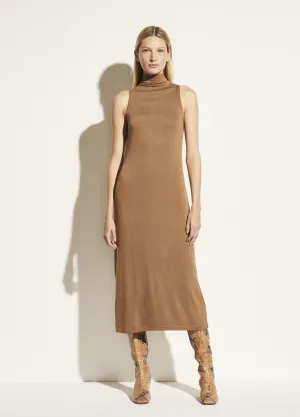 Sleeveless Mock Neck Dress