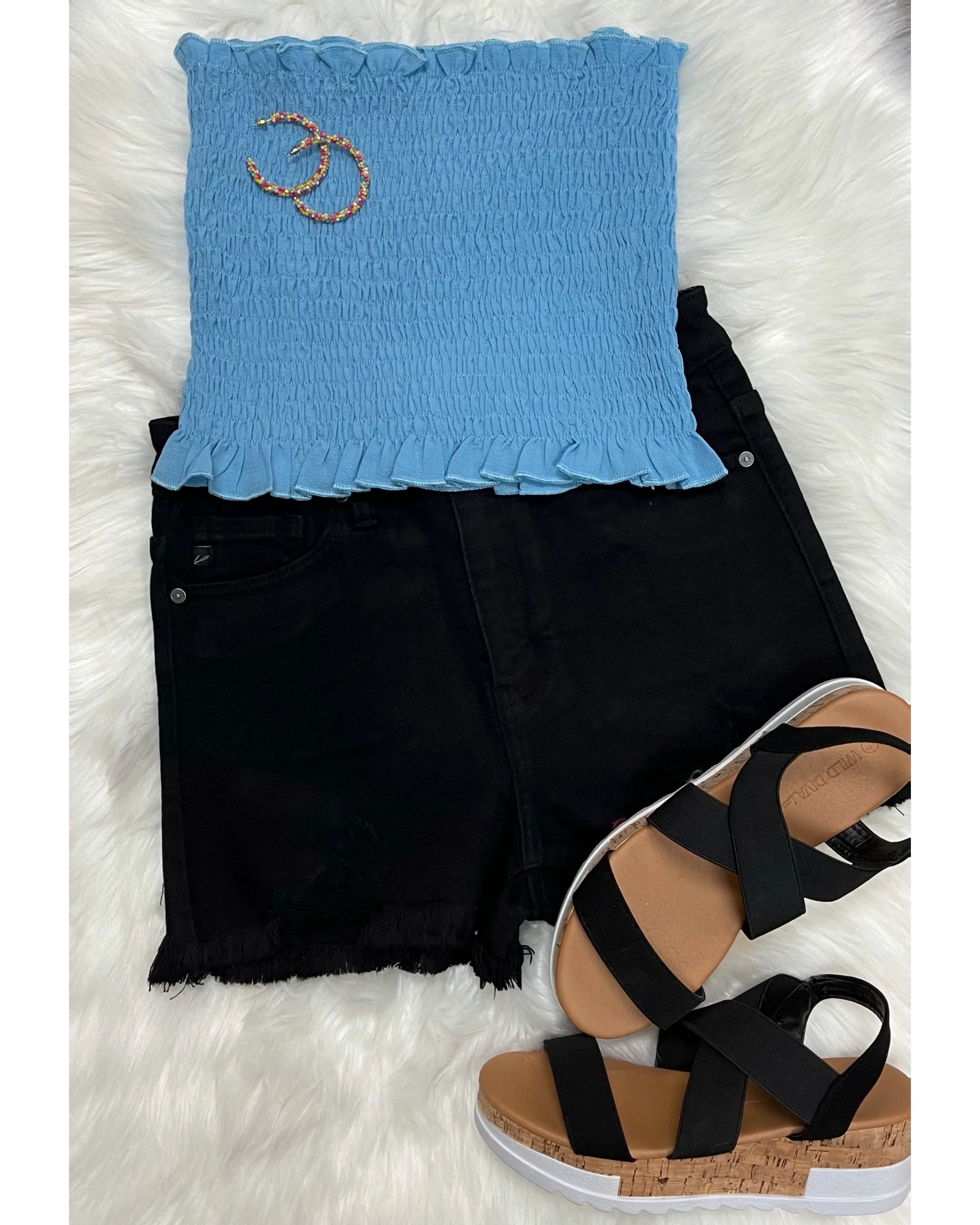 Smock it to Me Top — Blue