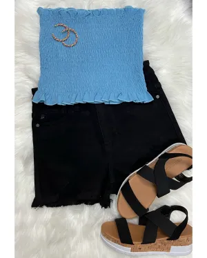 Smock it to Me Top — Blue