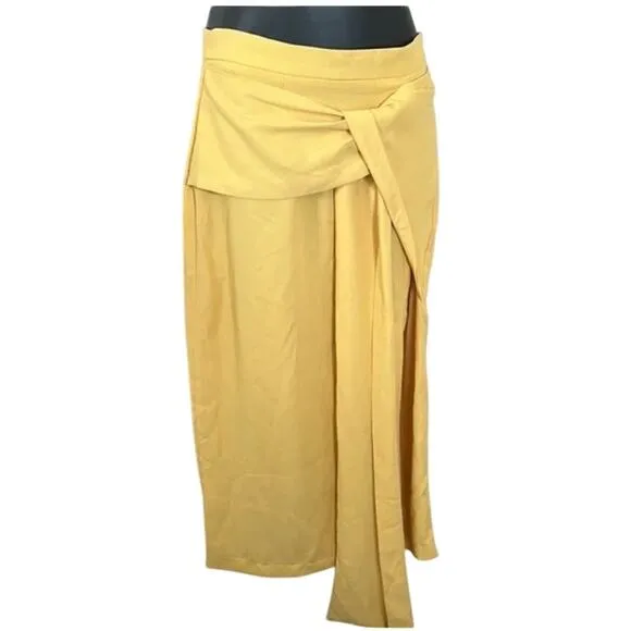 SNDYS Petal and Pup Yellow Zanita 2 Piece Tank and Twist Waist Midi Skirt Medium