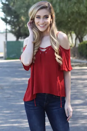 Sophie Blouse in Rust