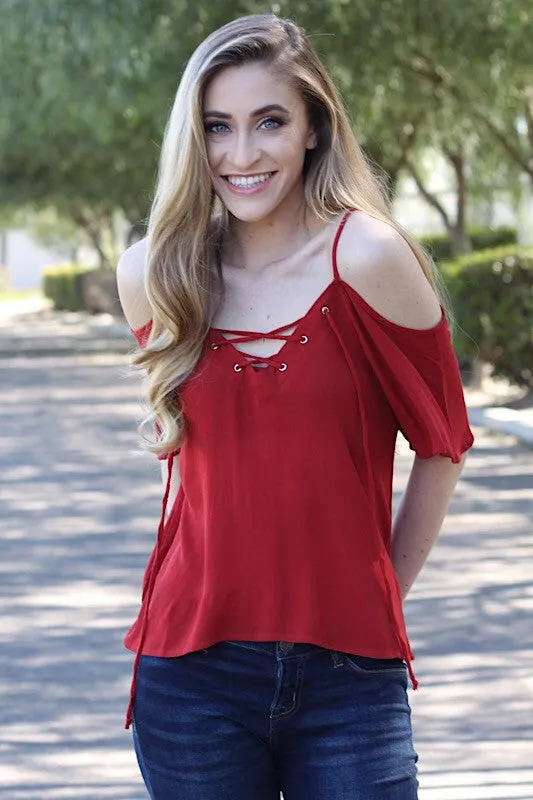 Sophie Blouse in Rust