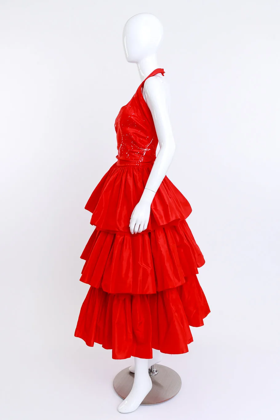 Splatter Tiered Party Gown
