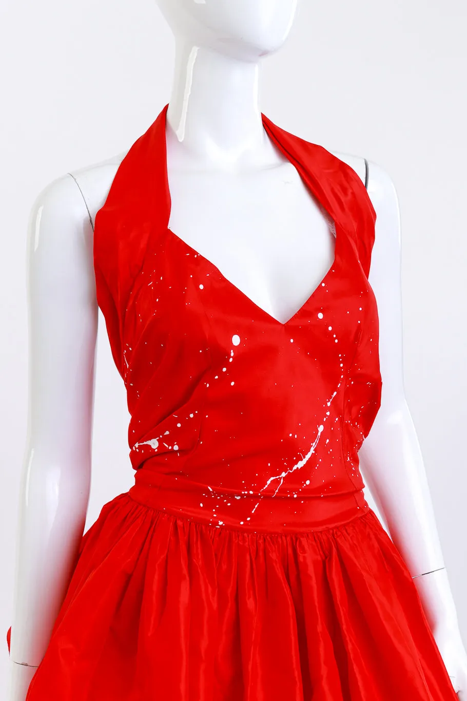 Splatter Tiered Party Gown