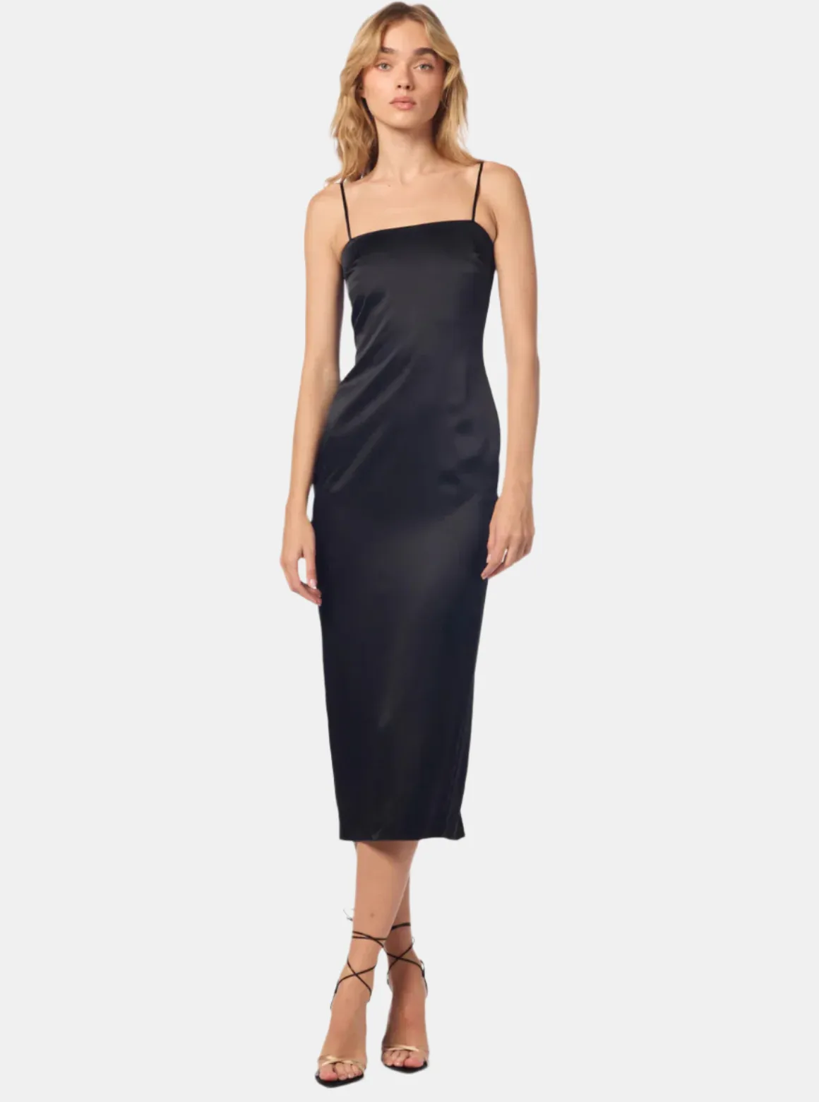 Square Neck Column Cami Dress