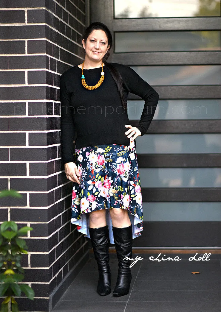 Starlight | High-Low Skirt Sewing Pattern