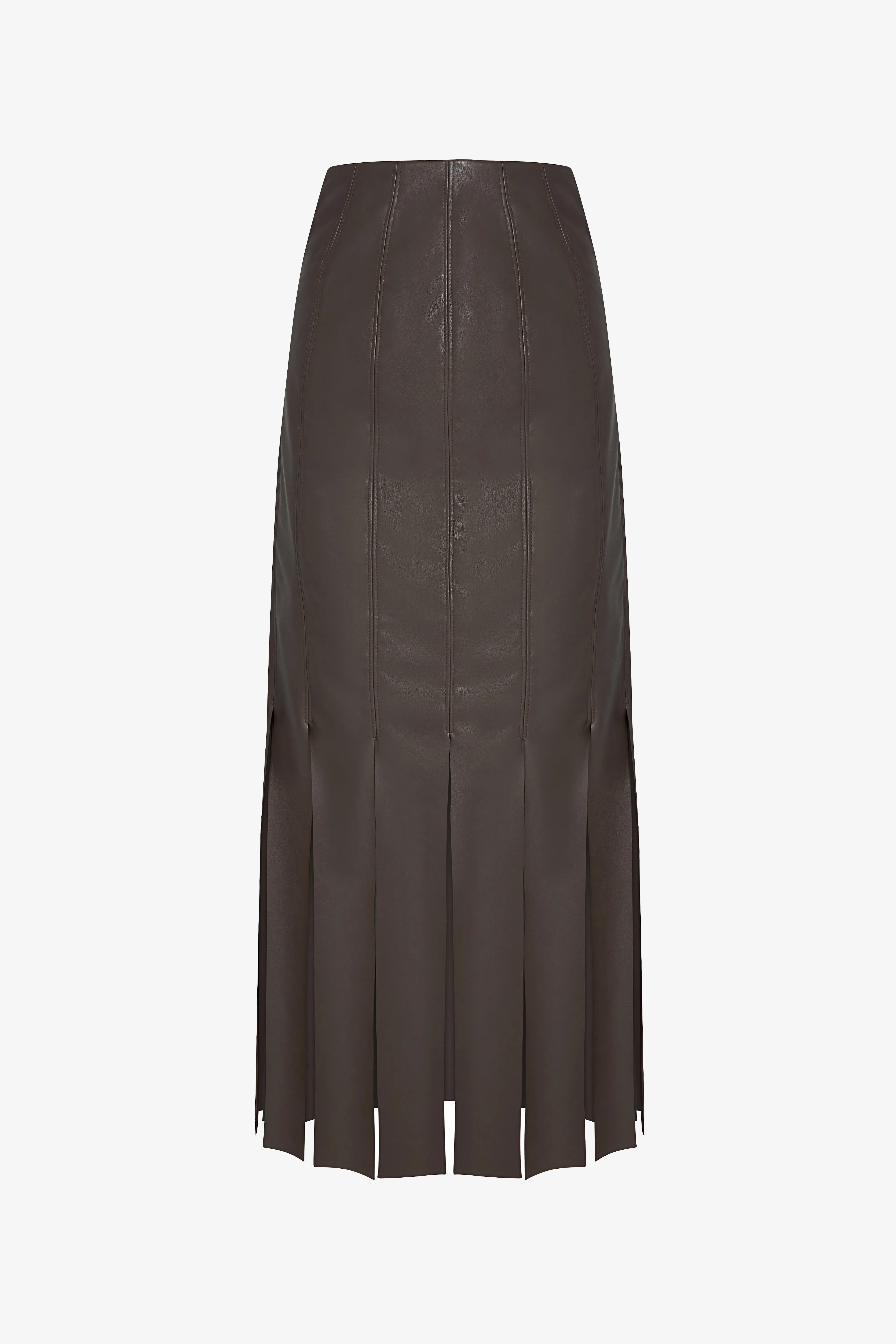 Strip Skirt - Vegan Leather