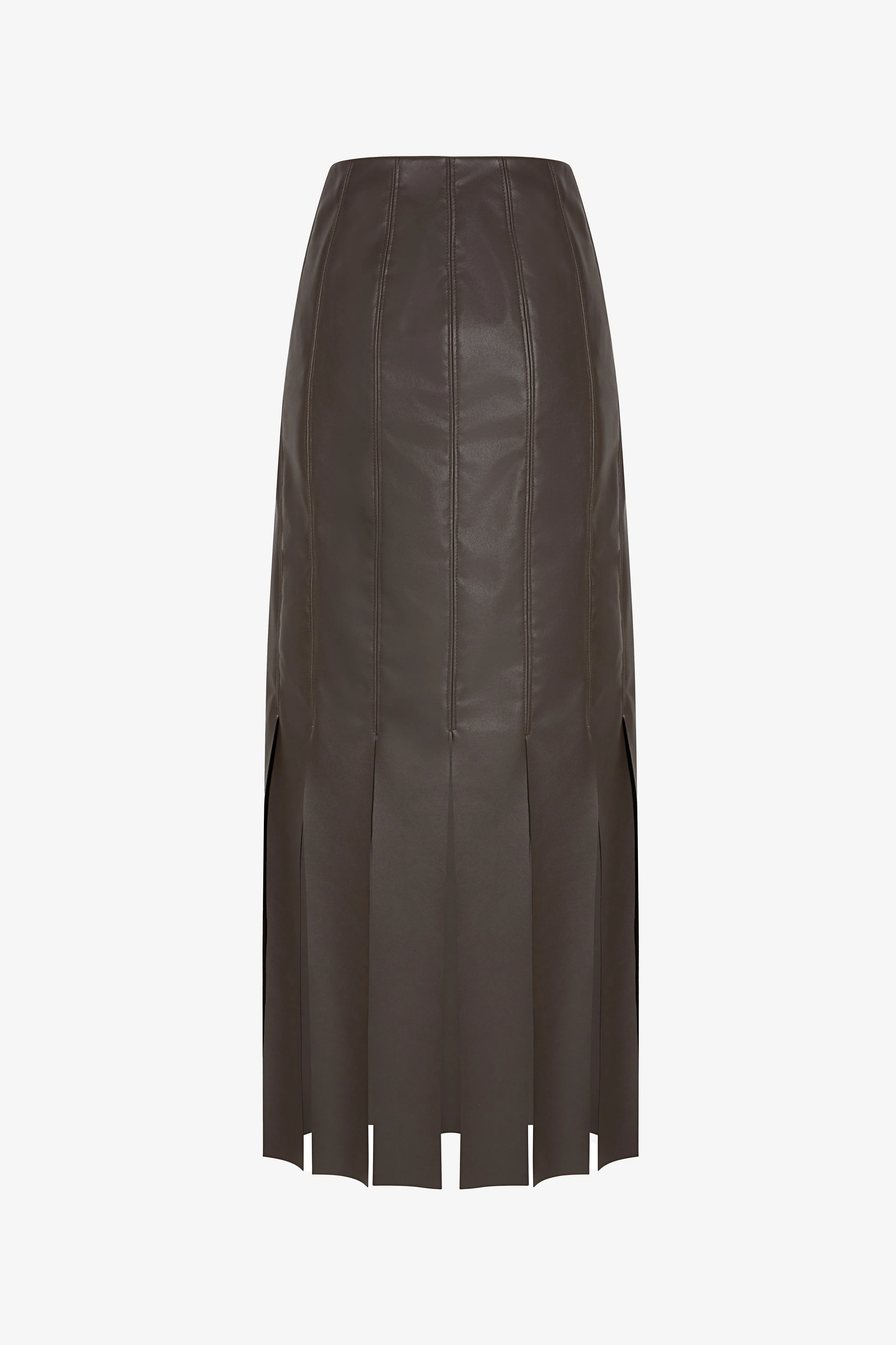 Strip Skirt - Vegan Leather