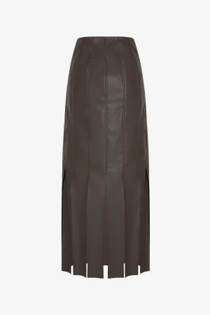 Strip Skirt - Vegan Leather