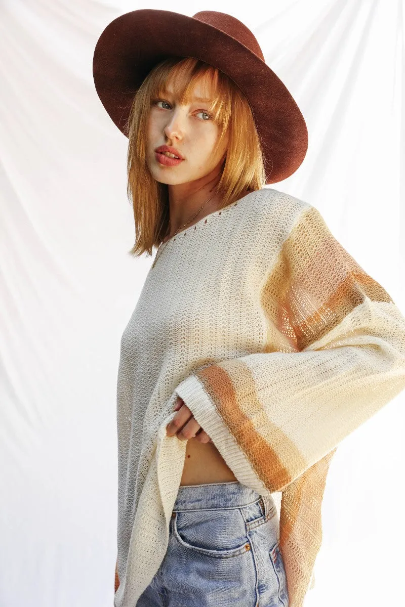 Striped Lightweight long sleeve top