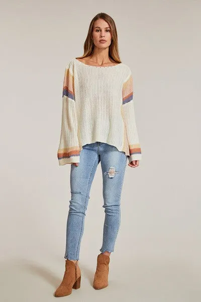 Striped Lightweight long sleeve top