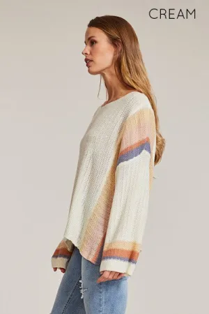 Striped Lightweight long sleeve top