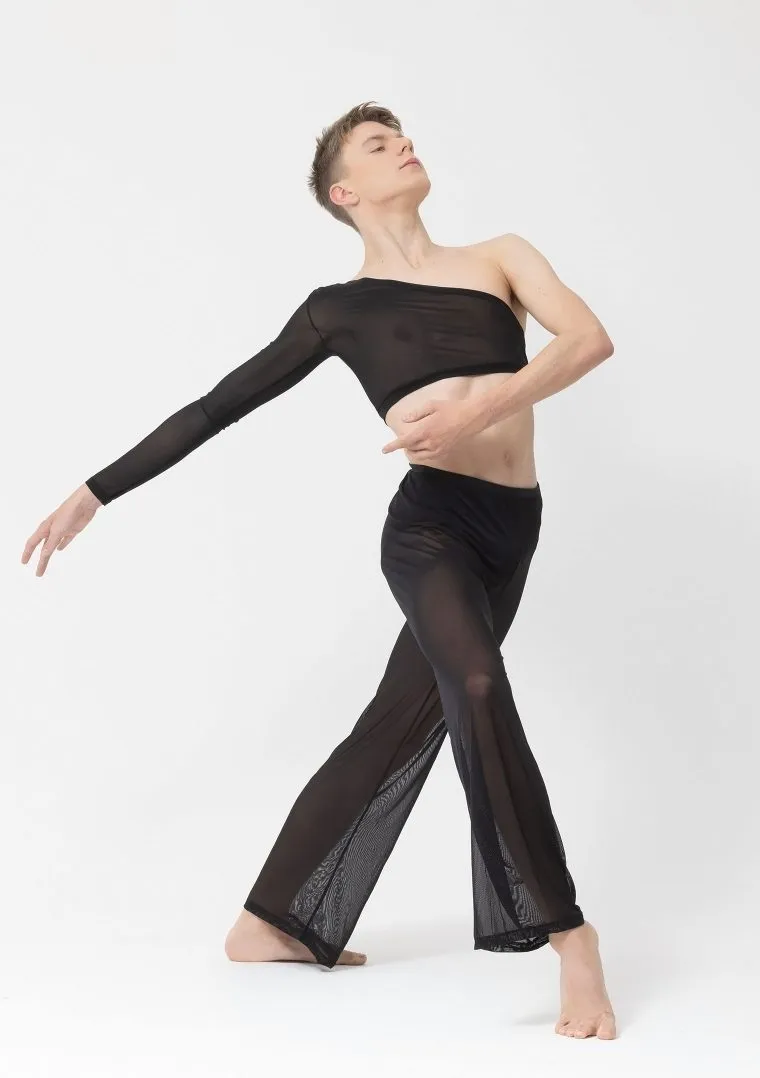 Studio 7 Eden Single Sleeve Crop | Black