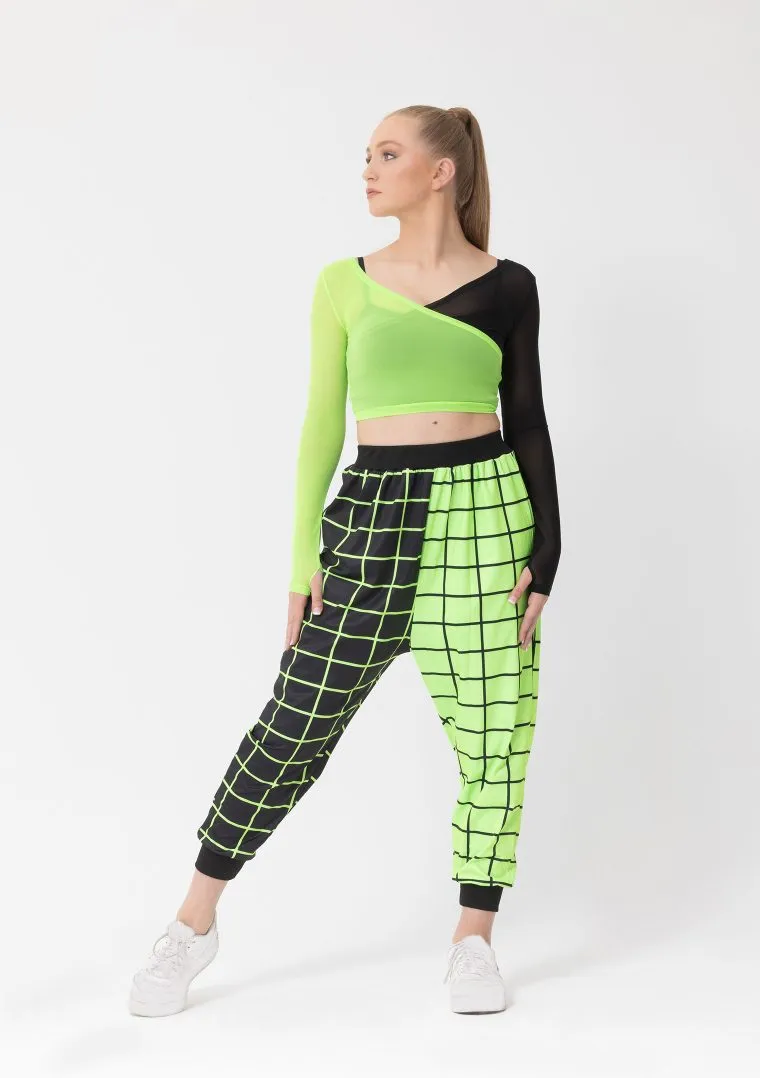 Studio 7 Eden Single Sleeve Crop | Neon Green