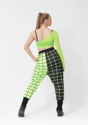 Studio 7 Eden Single Sleeve Crop | Neon Green