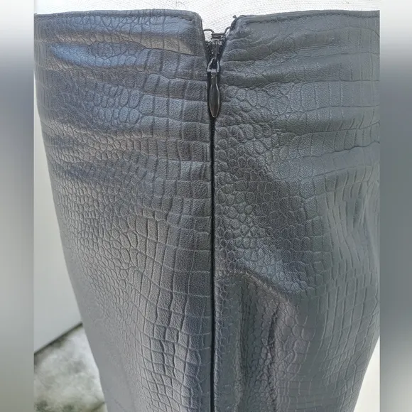 Style &amp; Co. Collection Genuine Leather Skirt