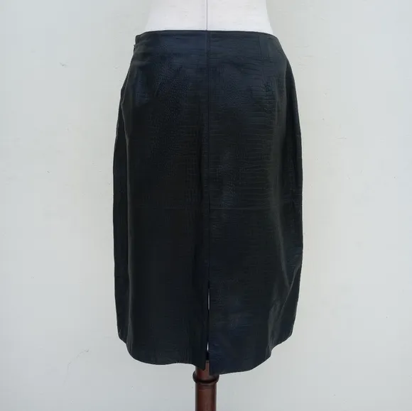 Style &amp; Co. Collection Genuine Leather Skirt
