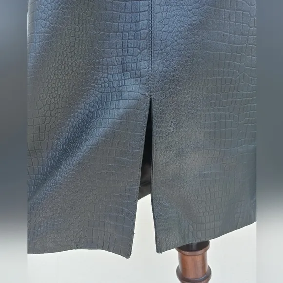 Style &amp; Co. Collection Genuine Leather Skirt