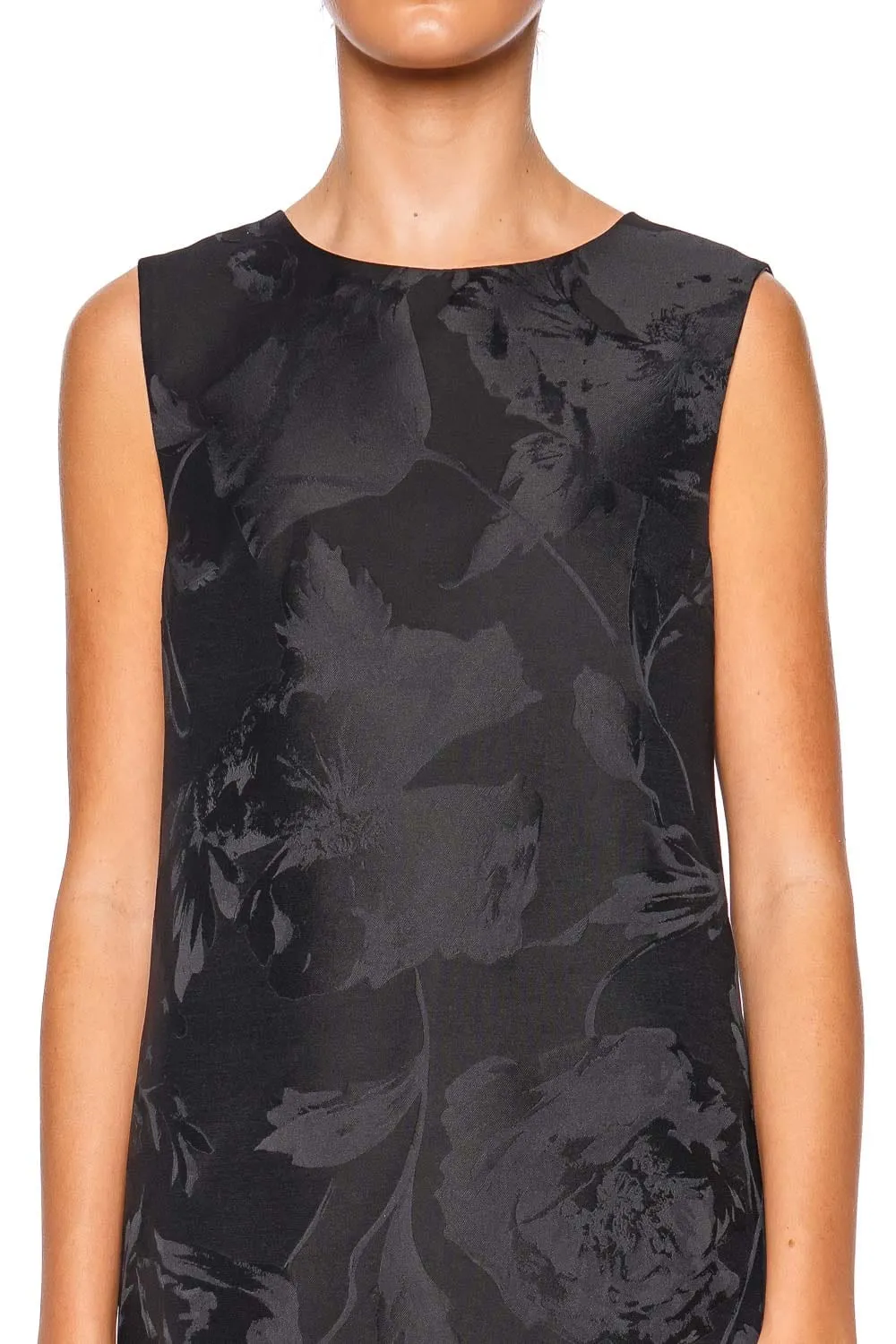 Sylph Jacquard Column Midi Dress