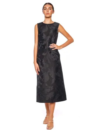 Sylph Jacquard Column Midi Dress