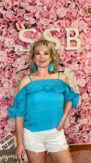 Taking A Chance Turquoise Top