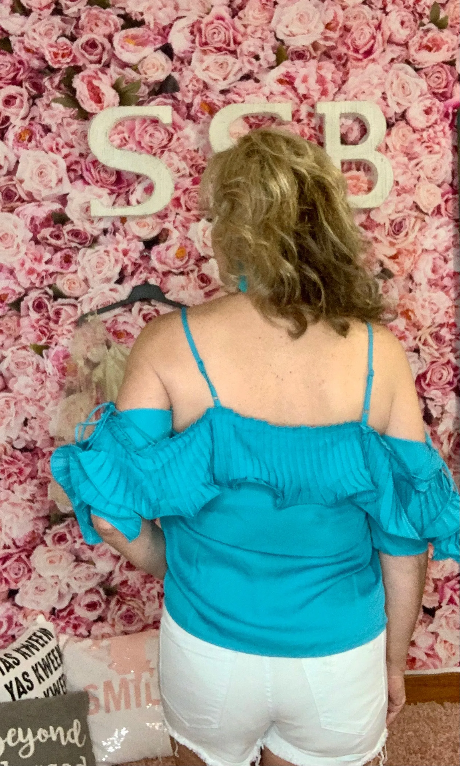 Taking A Chance Turquoise Top