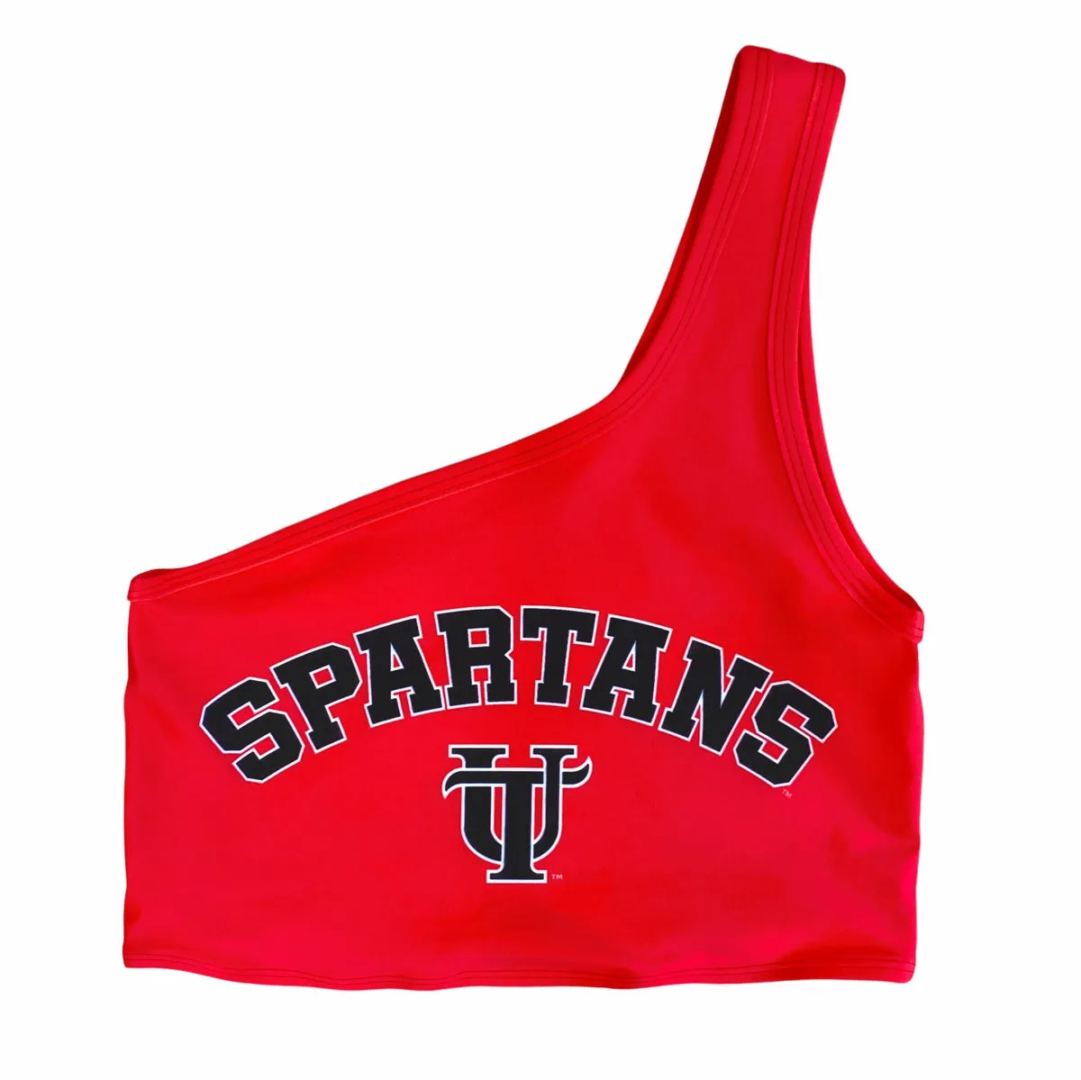 Tampa Spartans Red One Shoulder Top