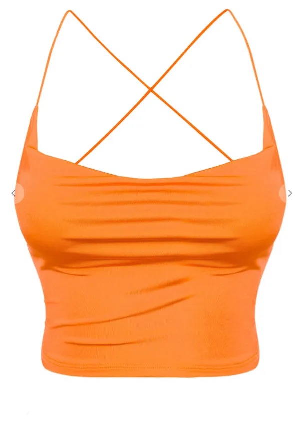 Tania Crop Top(Orange)