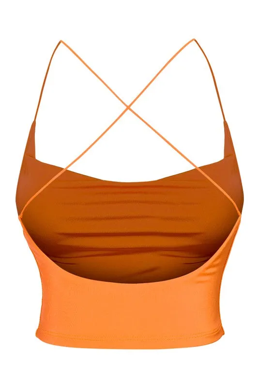 Tania Crop Top(Orange)