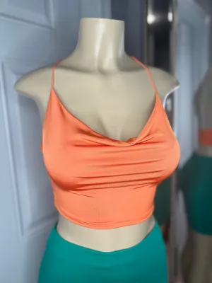 Tania Crop Top(Orange)