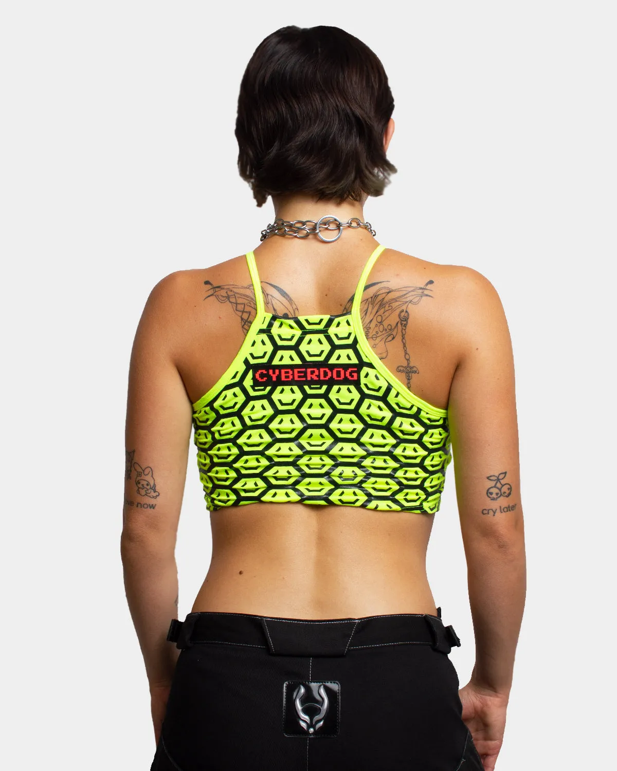 TANK CROP TOP HEX SMILEY
