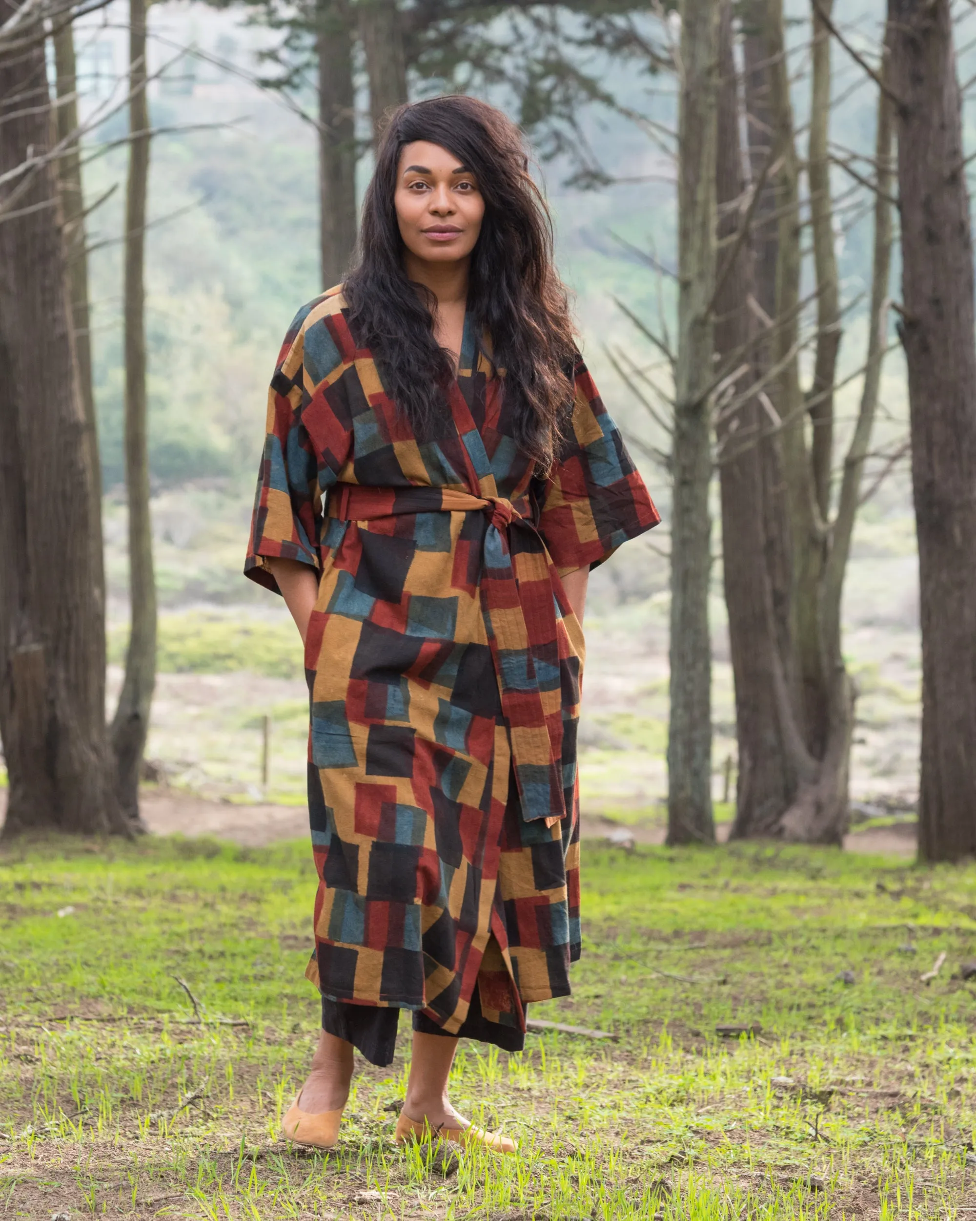 Taran Robe in Blocks