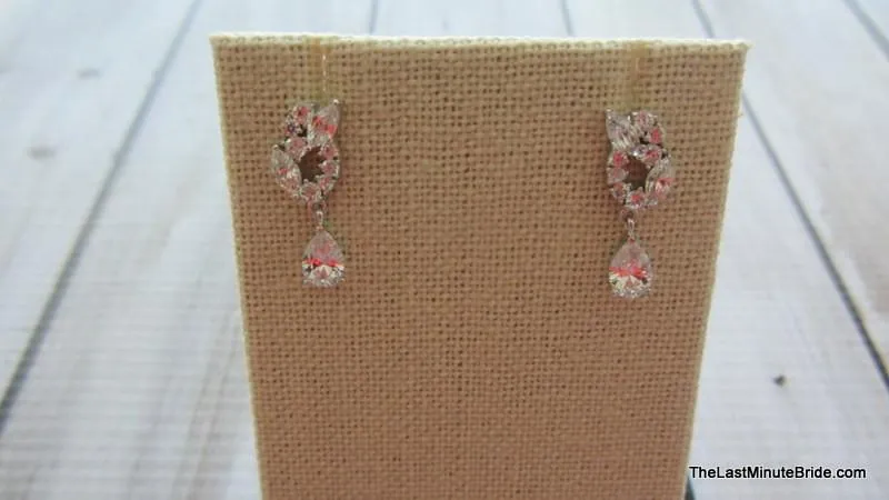 Tear Drop CZ Earrings 068414