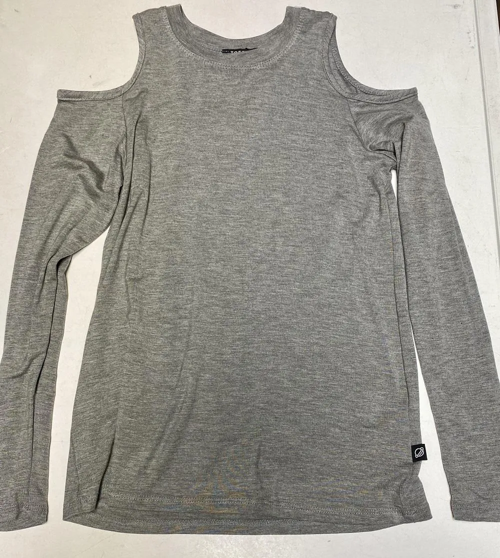 Terez Cold Shoulder Long Sleeve Top
