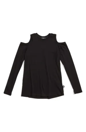 Terez Cold Shoulder Long Sleeve Top