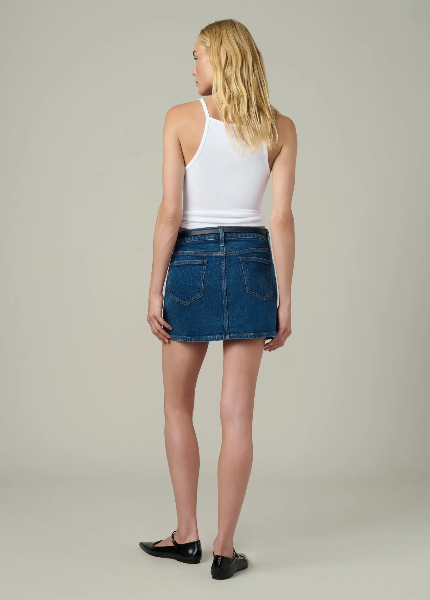 THE DENIM MICRO MINI SKIRT